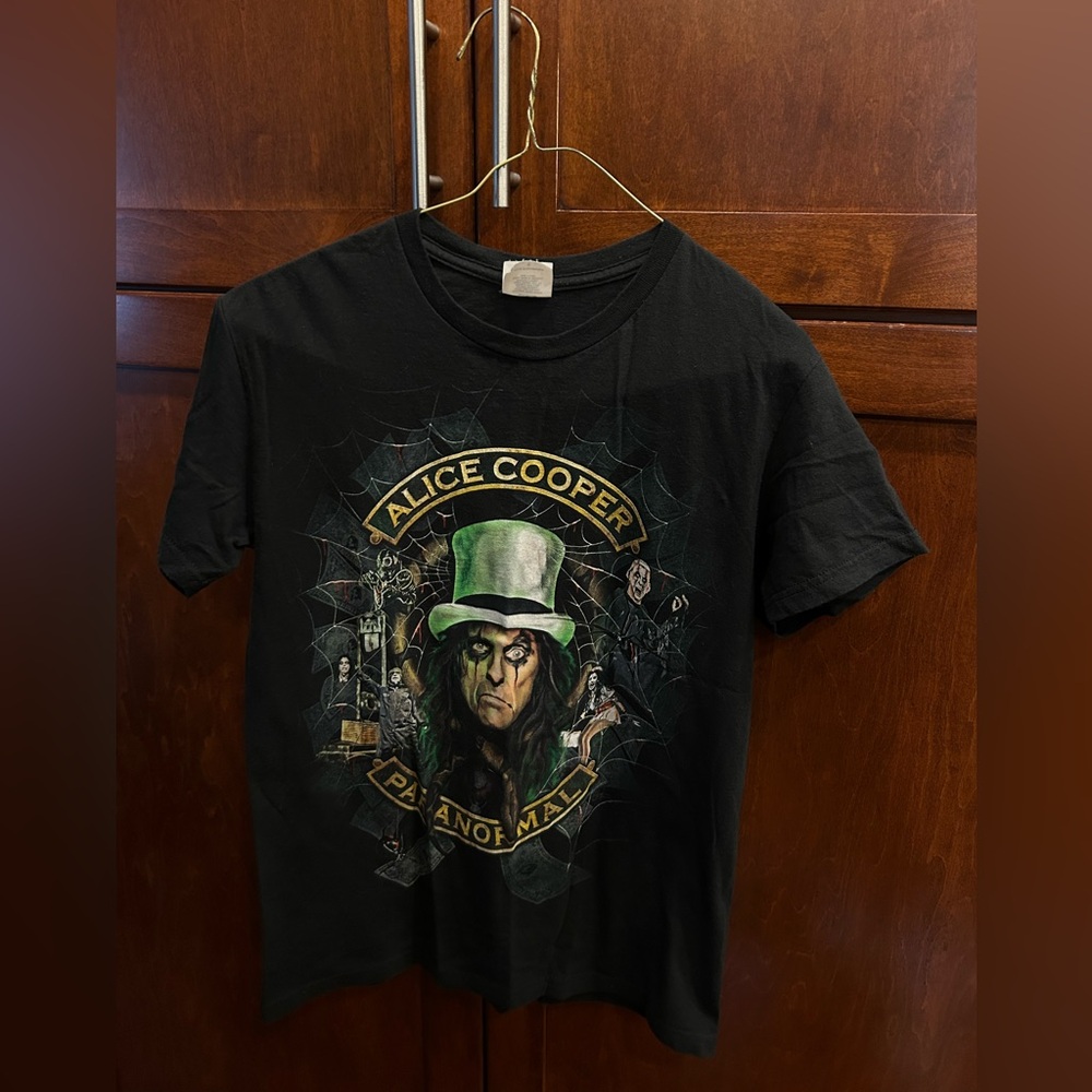 Black Alice Cooper Graphic T-Shirt